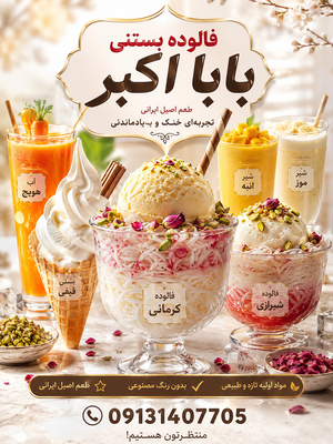 فالوده بستنی بابا اکبر