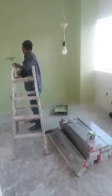 نمونه کار رنگ اتاق در سعادت آباد