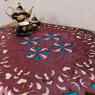 رومیزی پوست پیازی 85×85