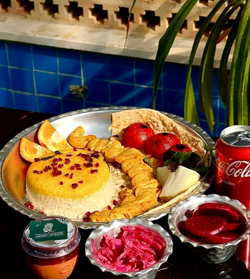 جوجه زعفرانی ترمه اصفهان