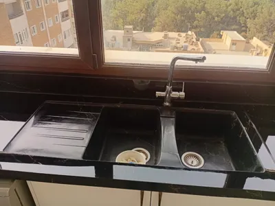 سینک تو کار سنگ مصنوعی مشکی
