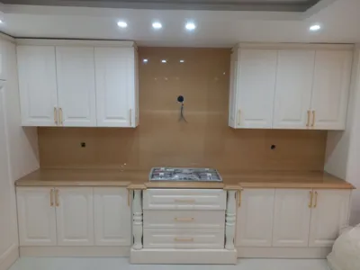 کابینت سنگ مصنوعی سفید