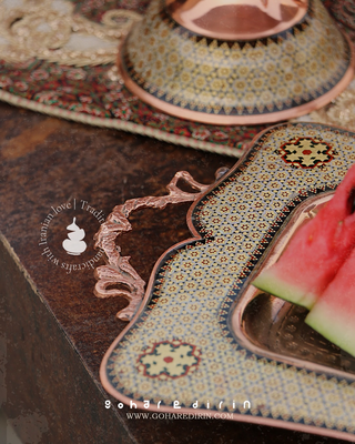 سینی خاتم کاری