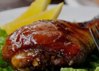 خوراک (ران) مرغ_1250000 ریال
توضیحات : یک عدد ران مرغ 350 تا 400 گرم_دورچین کامل